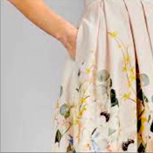 Ted Baker Oceana Elegant Fit and Flare Floral Dress Sz US 8/10 Or Ted Sz 3 - Picture 8 of 12